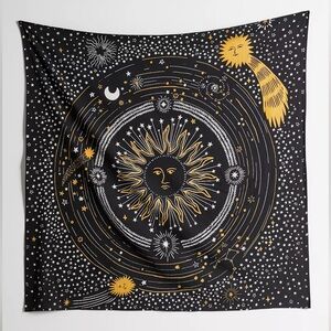 Urban Outfitters Celestial Printed Tapestry 60x60